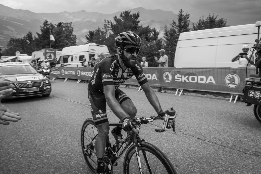 Geschke on his way to a stage win at Pra Loup